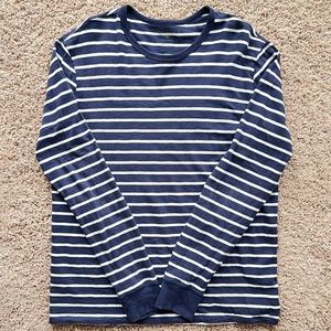Men’s J. Crew Long Sleeve Shirt | Size: M  | Navy Blue & White